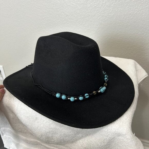 NWOT Cowboy/Cowgirl Hat Band With Faux Turquoise Stones SKU 172 - Picture 4 of 5